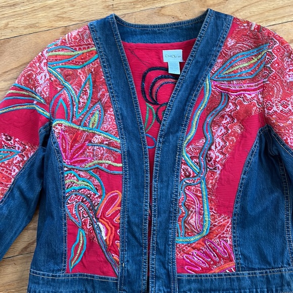 Embroiderd Jean jacket - Picture 2 of 5